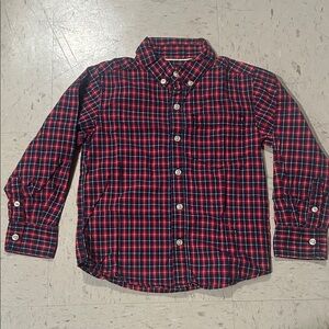 Carter's Red and Blue Plaid Button Down Shirt